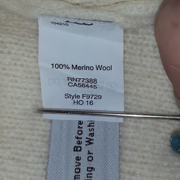 Madewell Lace‎ Up Hoodie Merino Wool Sweater XXS - Picture 9 of 9